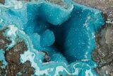 Stunning Druzy Quartz on Chrysocolla - DR Congo #347417-1